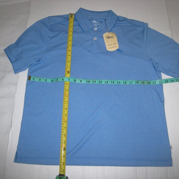 Tommy Bahama Mens Short Sleeve Polo T-Shirt Blue Sz M - Picture 2 of 7